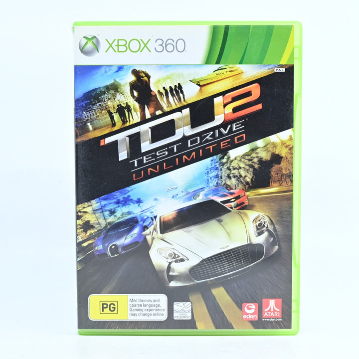 Test Drive Unlimited 2 - Xbox 360 Game + Manual - PAL - MINT DISC!