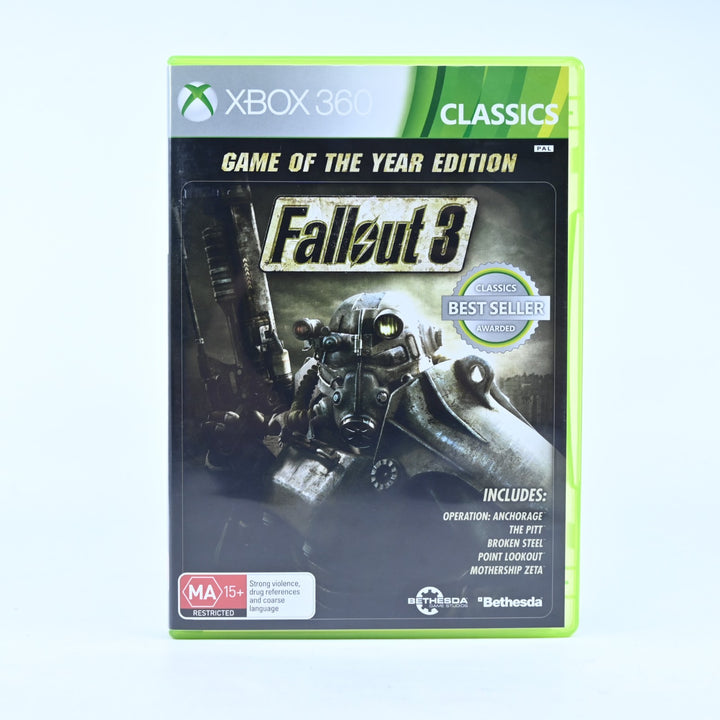 Fallout 3 GOTY Edition - Xbox 360 Game + Manual - PAL - MINT DISC!