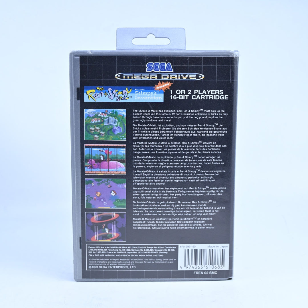 The Ren & Stimpy Show: Stimpy's Invention - Sega Mega Drive Game + Manual - PAL