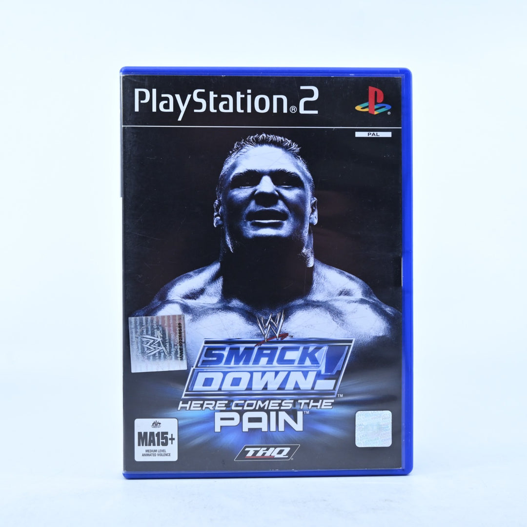 WWE SmackDown!: Here Comes the Pain - Sony Playstation 2 / PS2 Game + Manual