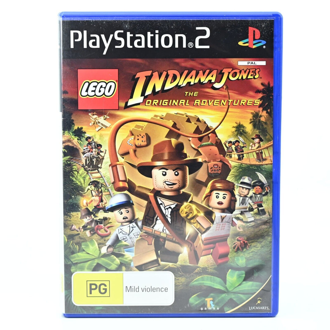 Lego Indiana Jones - Sony Playstation 2 / PS2 Game + Manual - PAL - MINT DISC!