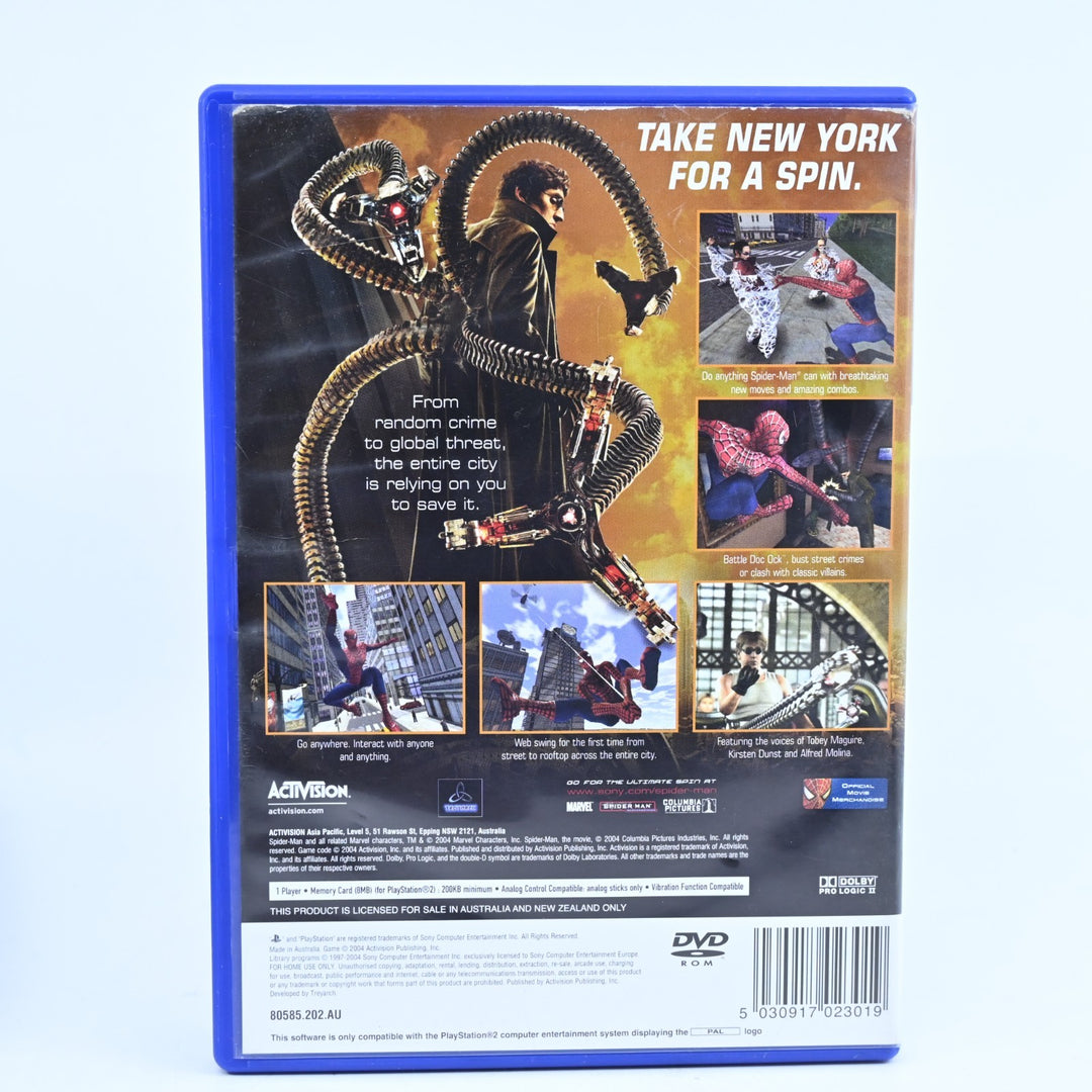 Spider-Man 2 - Sony Playstation 2 / PS2 Game + Manual - PAL - MINT DISC!