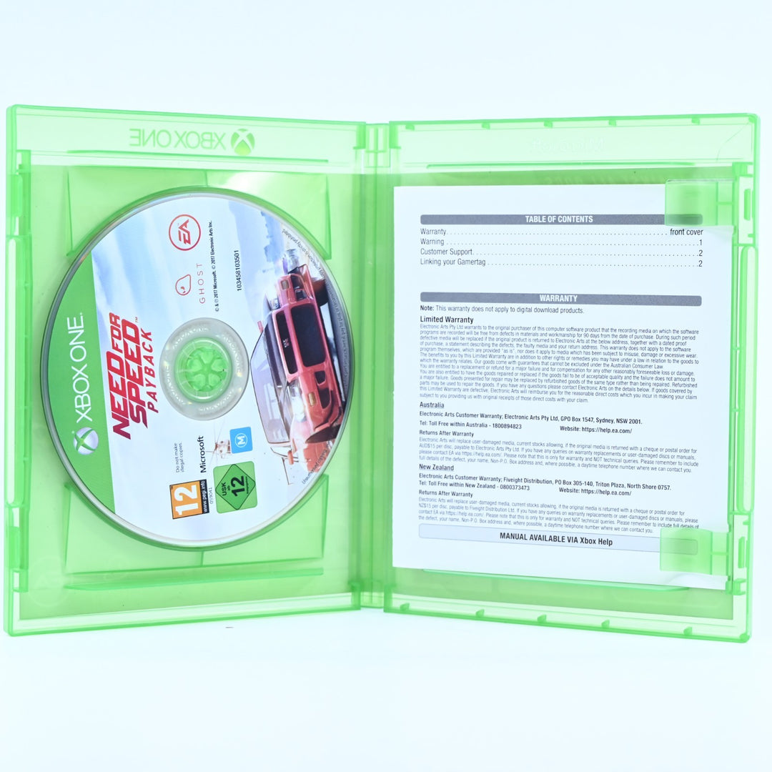 Need For Speed Payback - Xbox One Game - PAL - FREE POST!