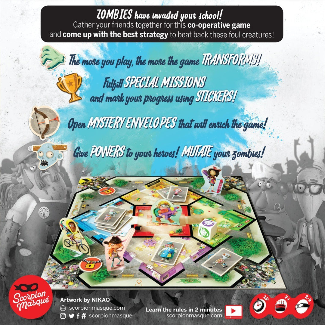 Zombie Kidz Evolution - Board Game - Table Top Game