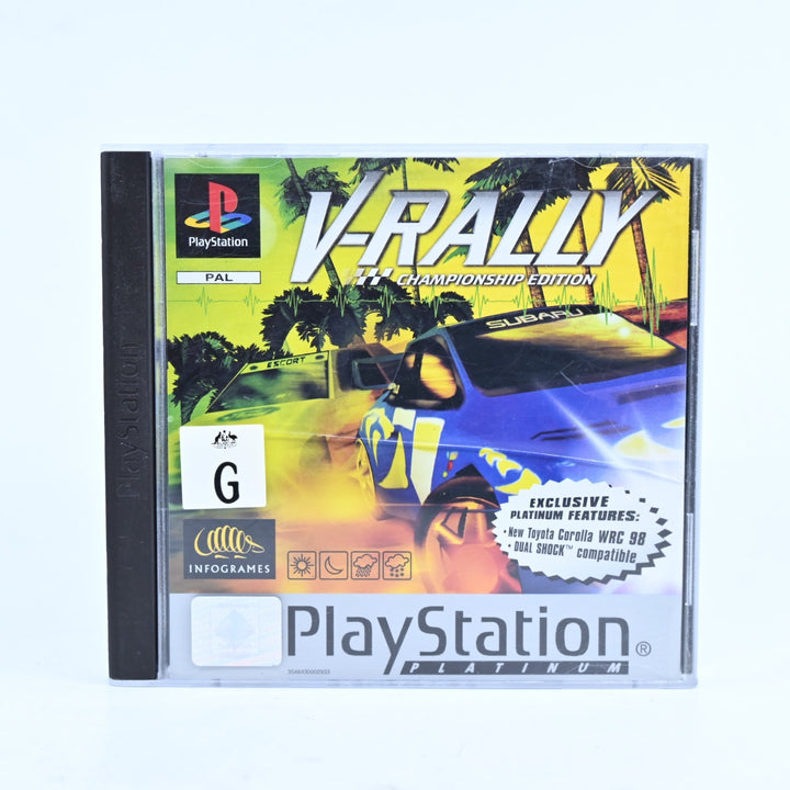 V-Rally: Championship Edition - Sony Playstation 1 / PS1 Game + Manual - PAL