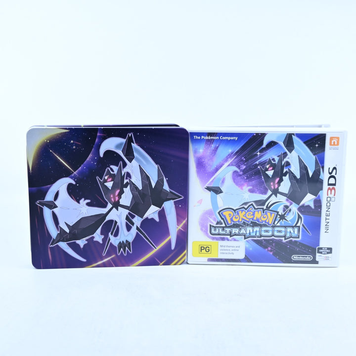 Pokemon Ultra Moon - Nintendo 3DS Game - PAL + Manual + Steelbook