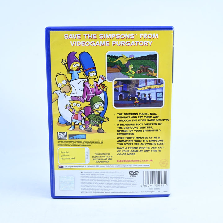 The Simpsons Game - Sony Playstation 2 / PS2 Game + Manual - PAL
