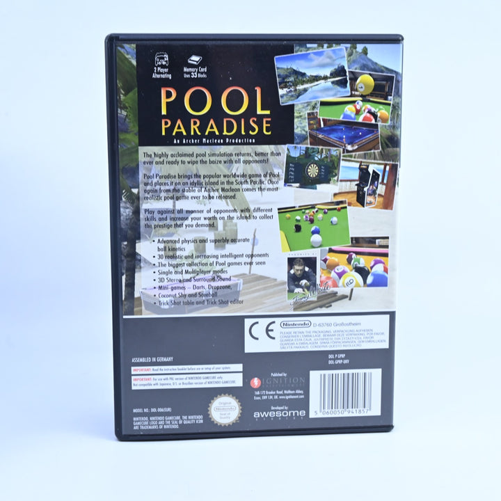 Pool Paradise - Nintendo Gamecube Game + Manual - PAL - FREE POST!