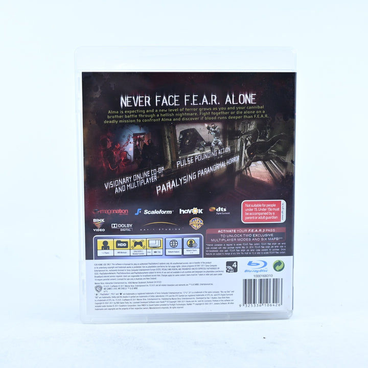 F.3.A.R. - Sony Playstation 3 / PS3 Game + Manual - MINT DISC! F3AR Fear 3