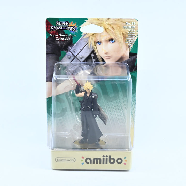 SEALED! - Cloud Amiibo No. 58 - Super Smash Bros. Collection - Toy