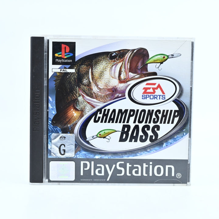 Championship Bass - Sony Playstation 1 / PS1 Game + Manual - PAL - FREE POST!