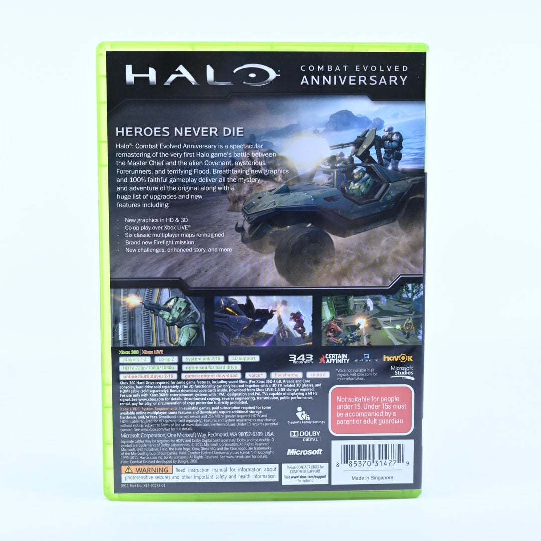Halo: Combat Evolved Anniversary - Xbox 360 Game + Manual - PAL - MINT DISC!