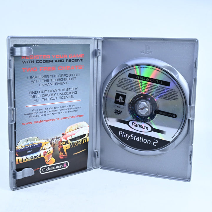 V8 Supercars Australia 3 - Sony Playstation 2 / PS2 Game - No Manual - PAL