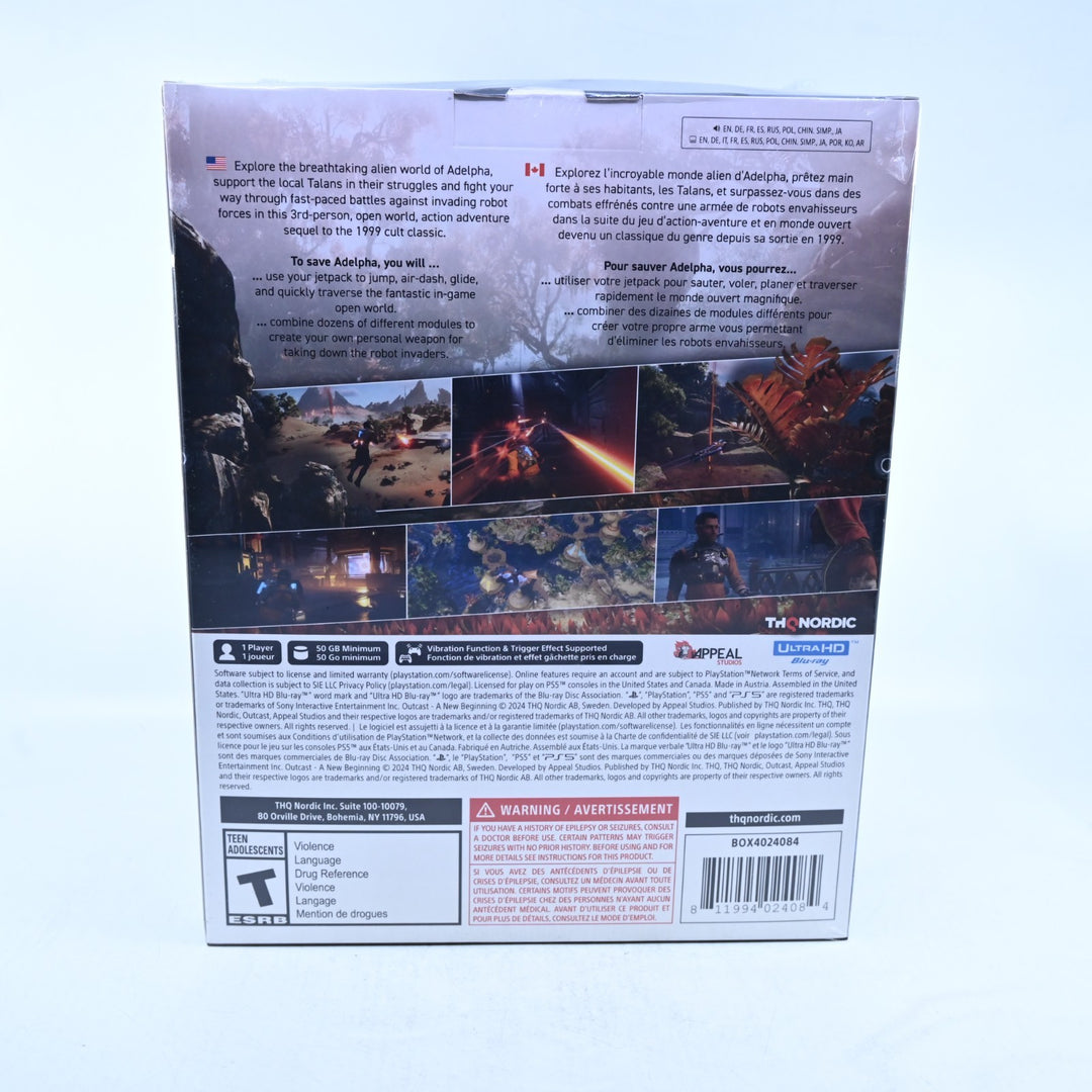 SEALED! Outcast: A New Beginning - Adelpha Edition - Playstation 5 / PS5 Game