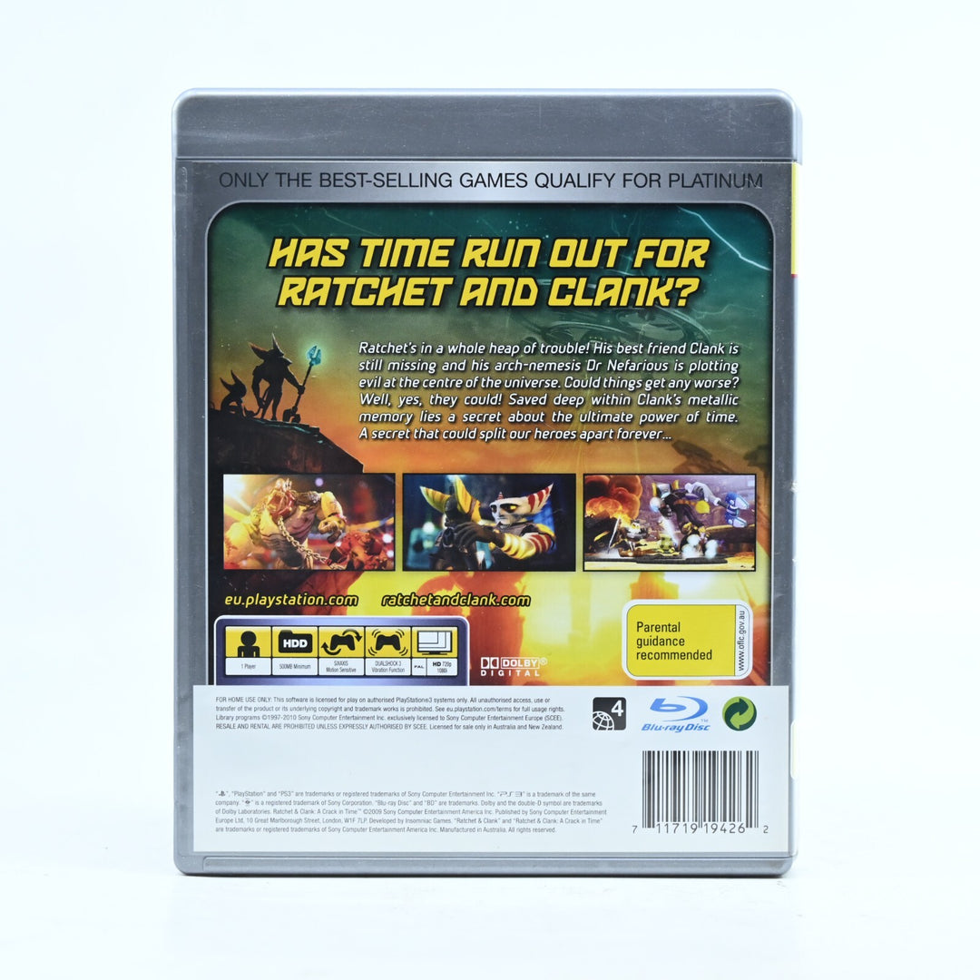 Ratchet & Clank: A Crack in Time - Sony Playstation 3 / PS3 Game + Manual