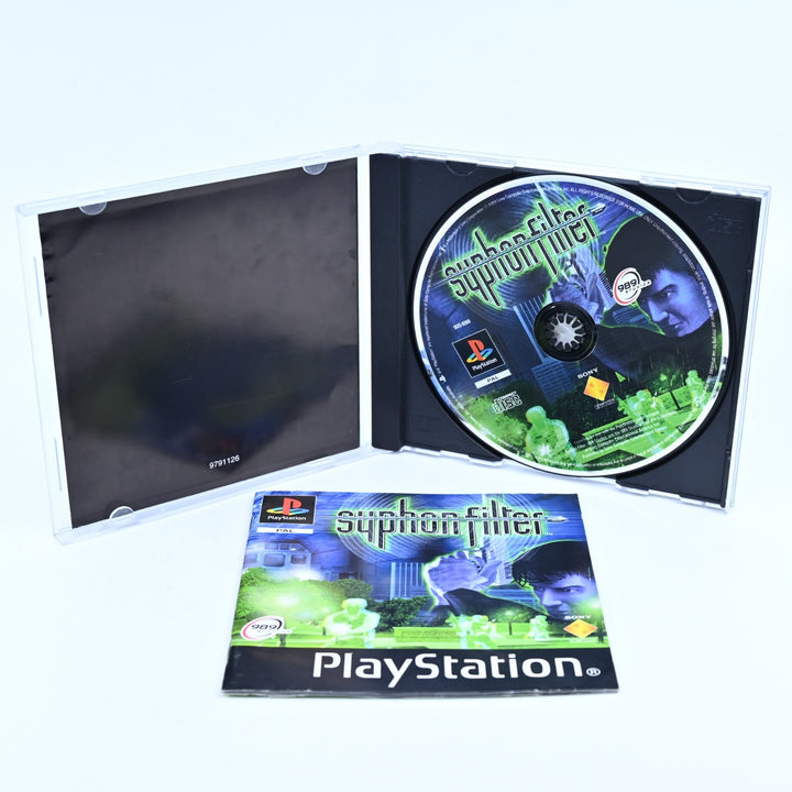 Syphon Filter - Sony Playstation 1 / PS1 Game + Manual - PAL - MINT DISC!