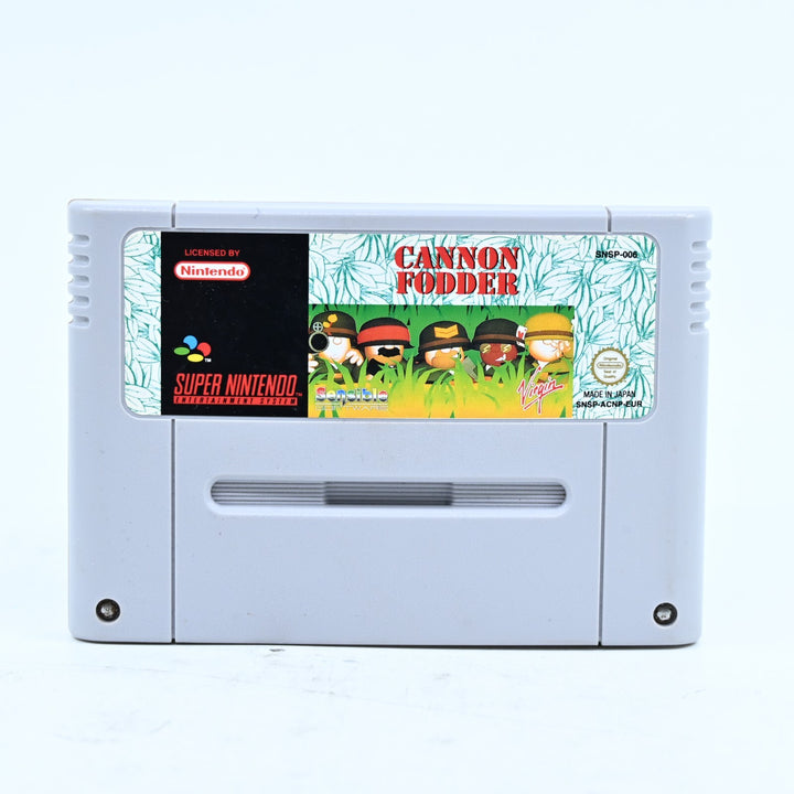 Cannon Fodder - Super Nintendo / SNES Game - PAL - FREE POST!