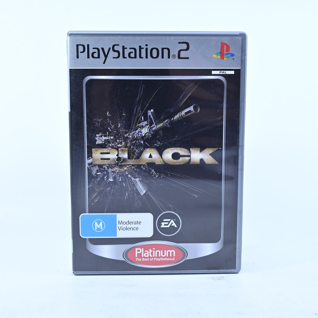 Black - Sony Playstation 2 / PS2 Game + Manual - PAL - MINT DISC!