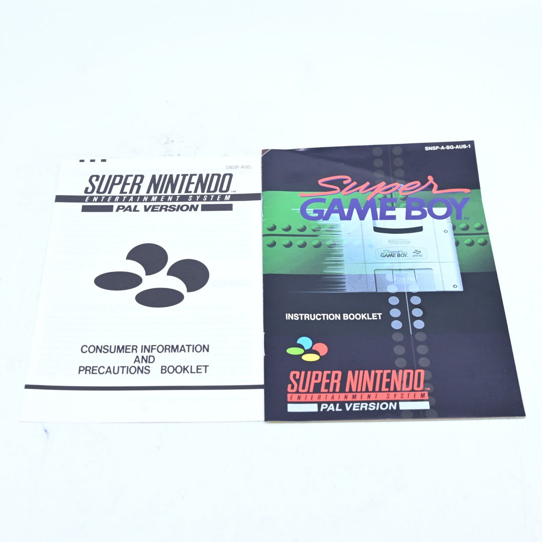 Super Game Boy / Gameboy - Super Nintendo / SNES Accessory + Manual - PAL