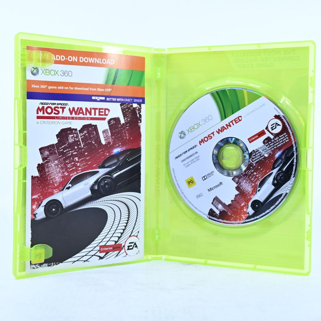 Need for Speed: Most Wanted (2012) - Xbox 360 Game + Manual - PAL - MINT DISC!
