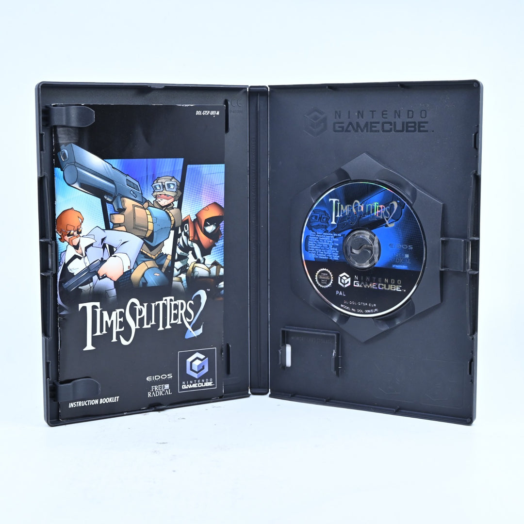TimeSplitters 2 - Nintendo Gamecube Game + Manual - PAL - FREE POST!