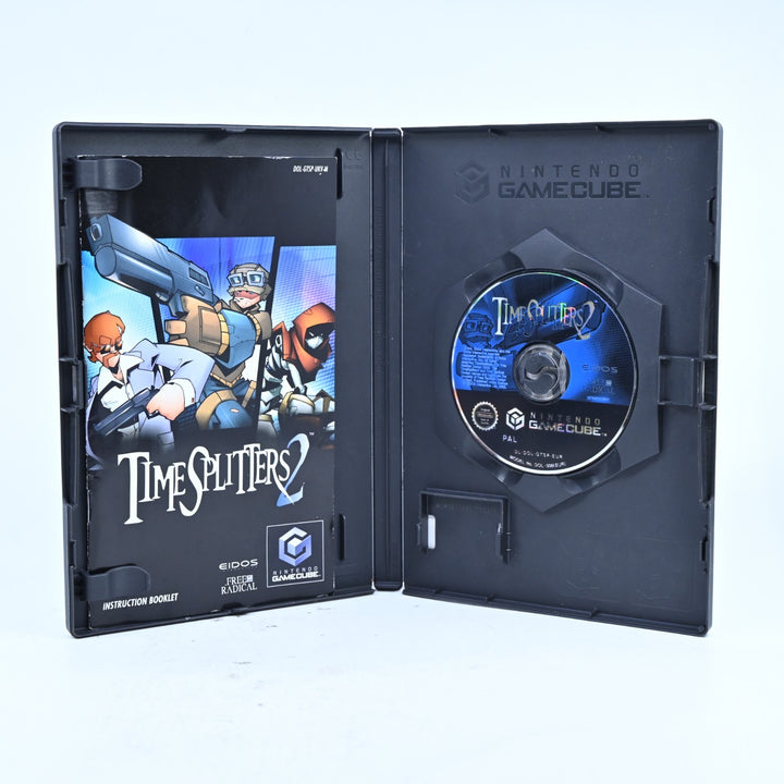 TimeSplitters 2 - Nintendo Gamecube Game + Manual - PAL - FREE POST!