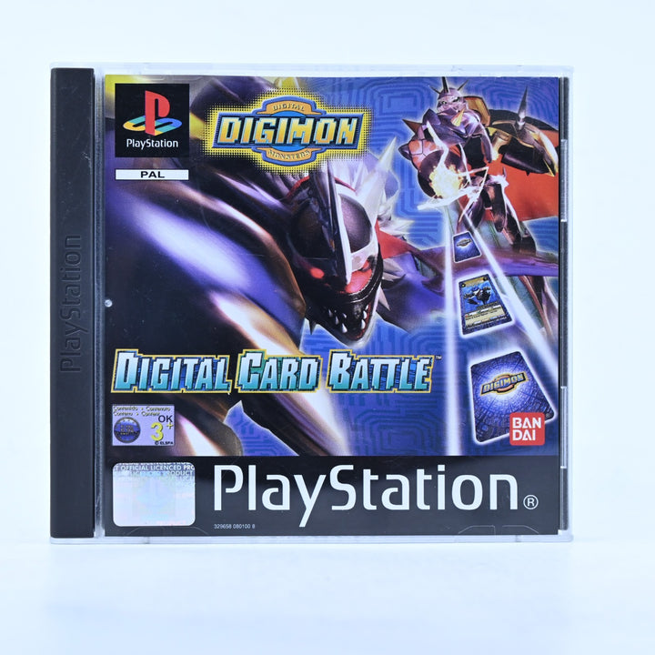 Digimon Digital Card Battle - Sony Playstation 1 / PS1 Game + Manual - PAL
