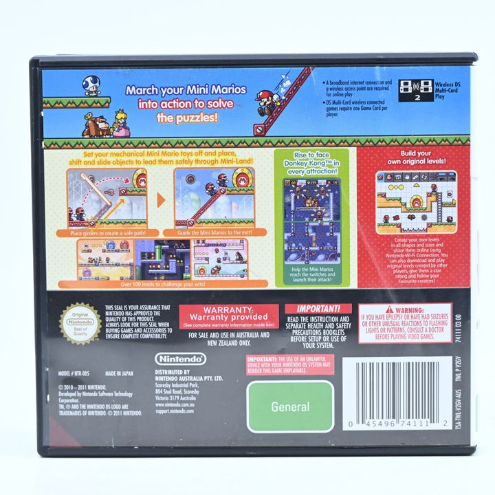 Mario vs. Donkey Kong: Mini-Land Mayhem! - Nintendo DS Game - PAL + Manual