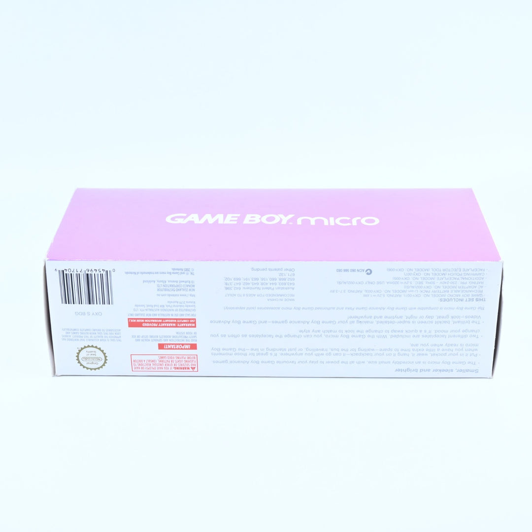 OXY-001 Purple- Nintendo Gameboy Micro Boxed Console - FREE POST!