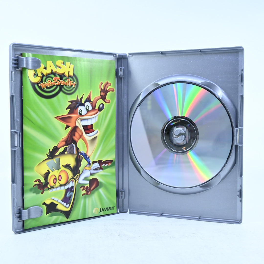Crash Twinsanity - Sony Playstation 2 / PS2 Game + Manual - PAL - MINT DISC!