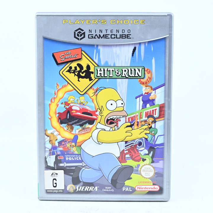 The Simpsons: Hit & Run - Nintendo Gamecube Game - No Manual - PAL - FREE POST!