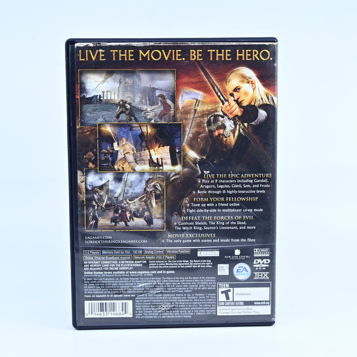The Lord of the Rings: The Return of the King - Sony PS2 Game + Manual - NTSC-U