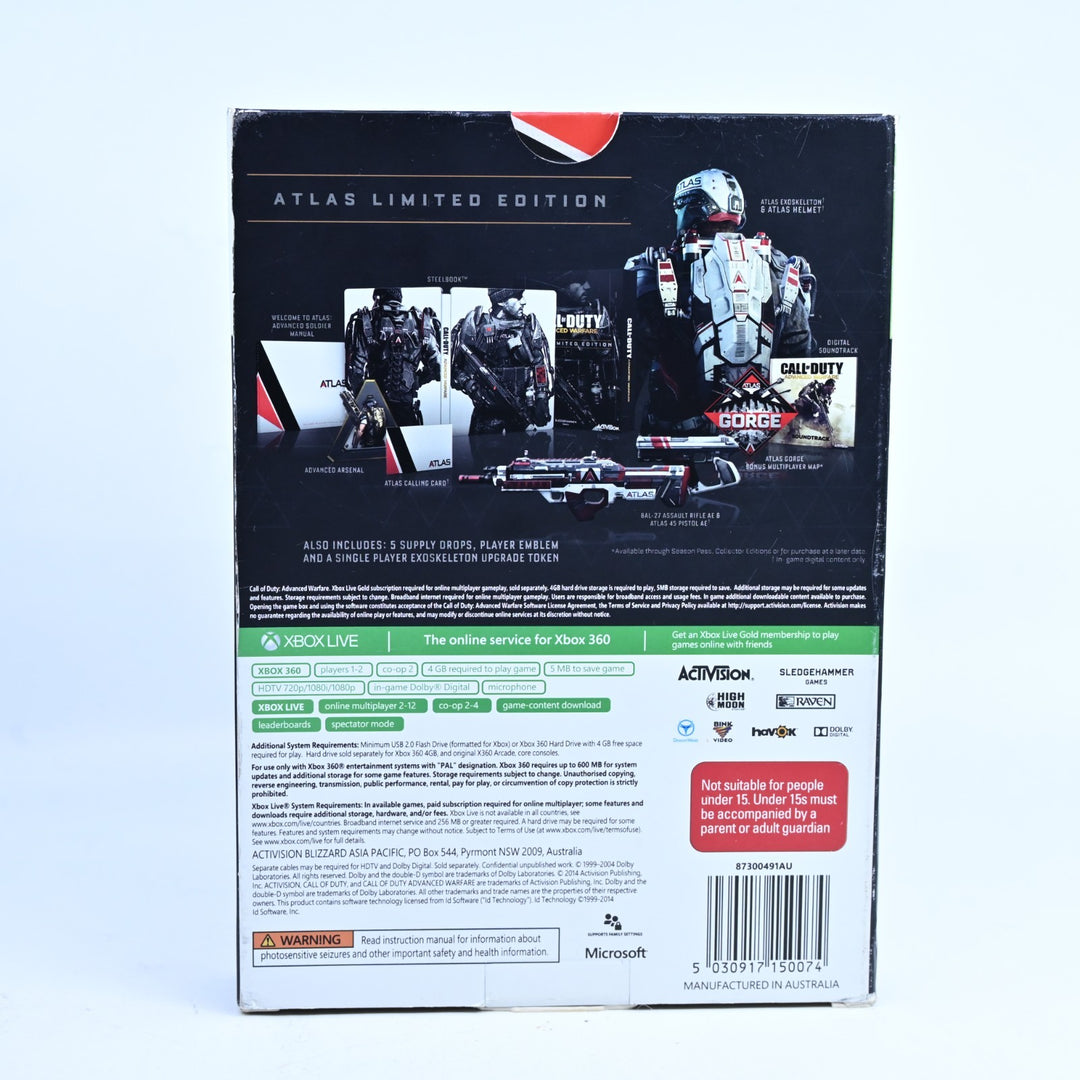 Call of Duty: Advanced Warfare - Atlas Limited Edition - Xbox 360 Game + Manual