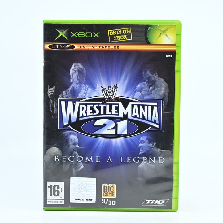 Wrestlemania 21 - Original Xbox Game + Manual - PAL - MINT DISC!