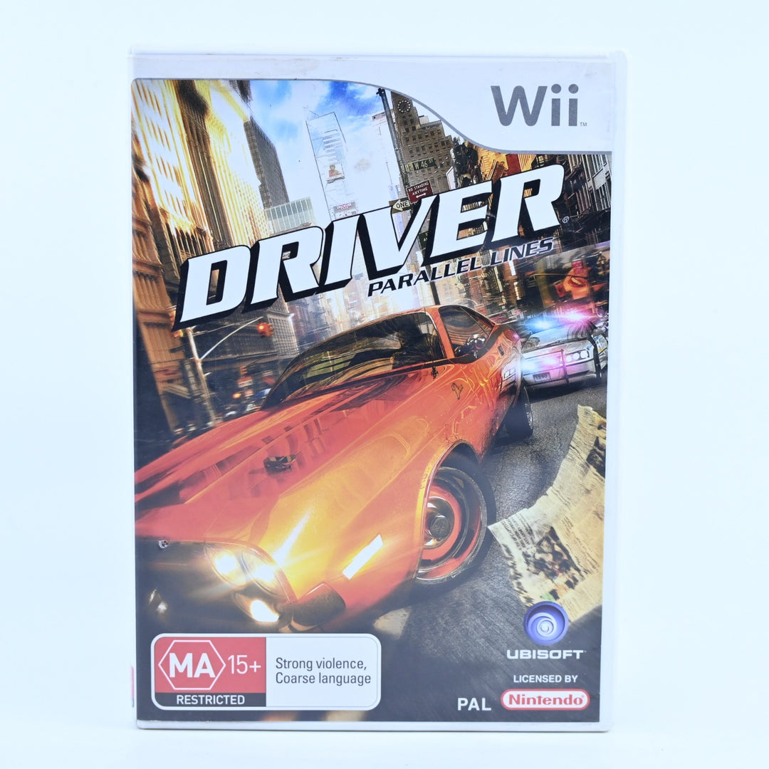 Driver Parallel Lines - Nintendo Wii Game + Manual - PAL - MINT DISC!