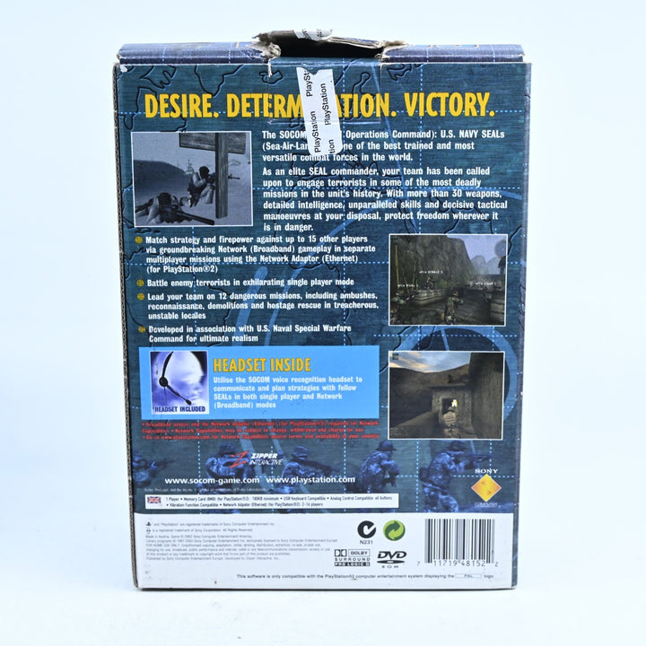 SOCOM: U.S. Navy Seals - Big Box - Sony Playstation 2 / PS2 Game
