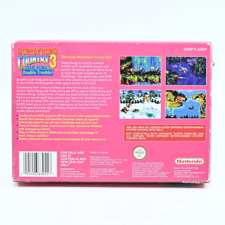 Donkey Kong Country 3 - Super Nintendo / SNES Boxed Game - PAL - FREE POST!