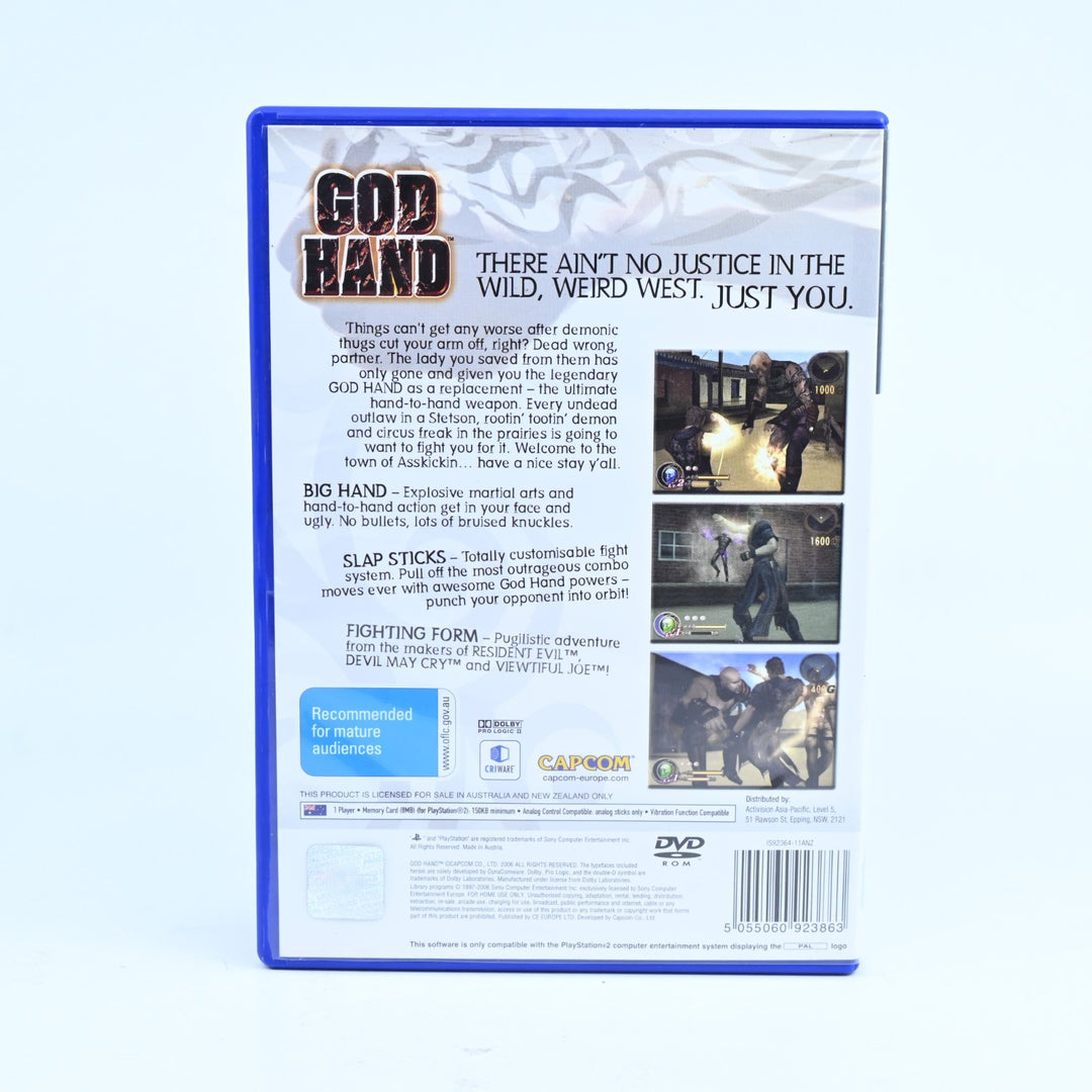 God Hand - Sony Playstation 2 / PS2 Game + Manual - PAL - MINT DISC!