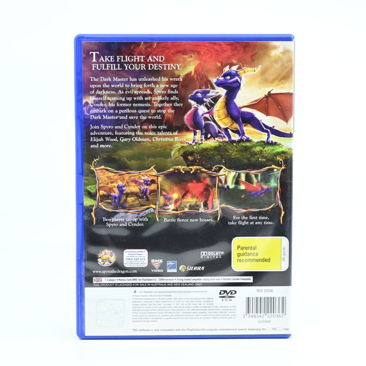 The Legend of Spyro Dawn of the Dragon - Sony Playstation 2 / PS2 Game + Manual