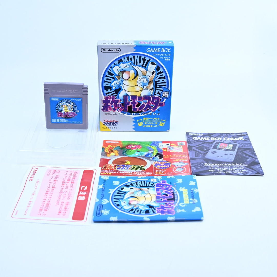 Pokemon Blue Version - Nintendo Gameboy Boxed Game - NTSC-J - NEW SAVE BATTERY!