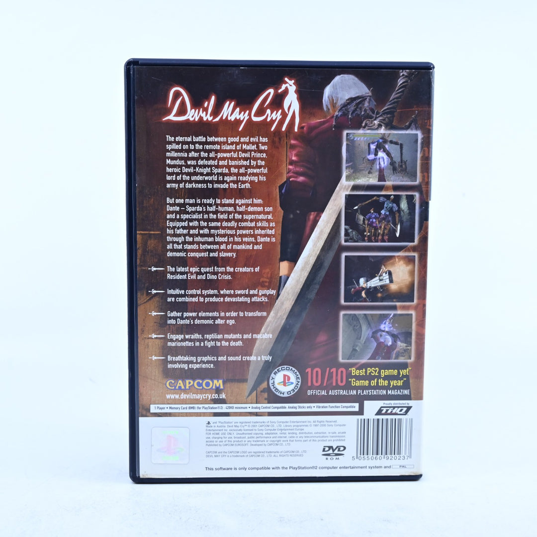 Devil May Cry - Sony Playstation 2 / PS2 Game + Manual - PAL - MINT DISC!