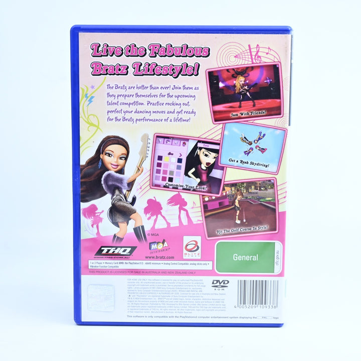 Bratz: Girlz Really Rock - Sony Playstation 2 / PS2 Game + Manual - PAL
