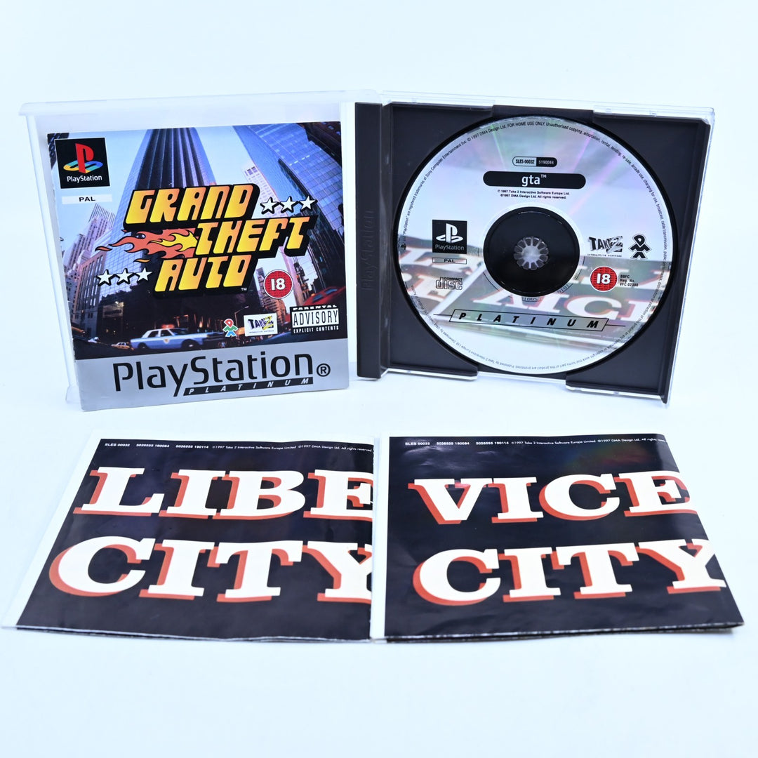 Grand Theft Auto - Sony Playstation 1 / PS1 Game + Manual + 2 Maps - PAL
