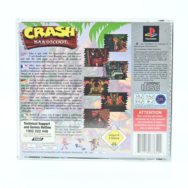 Crash Bandicoot - Sony Playstation 1 / PS1 Game - PAL - MINT DISC!