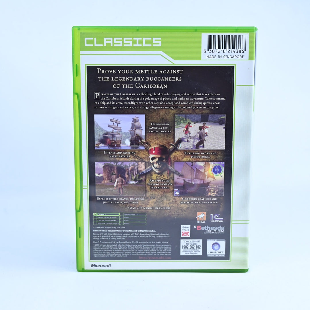 Pirates Of The Caribbean - Original Xbox Game + Manual - PAL - MINT DISC!