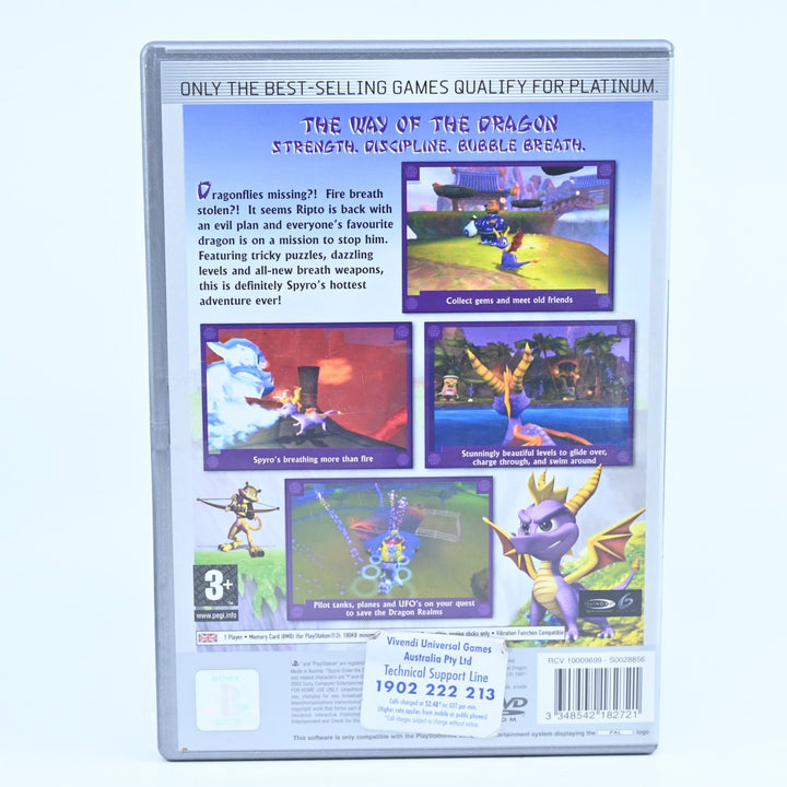 Spyro: Enter the Dragonfly - Sony Playstation 2 / PS2 Game + Manual - PAL