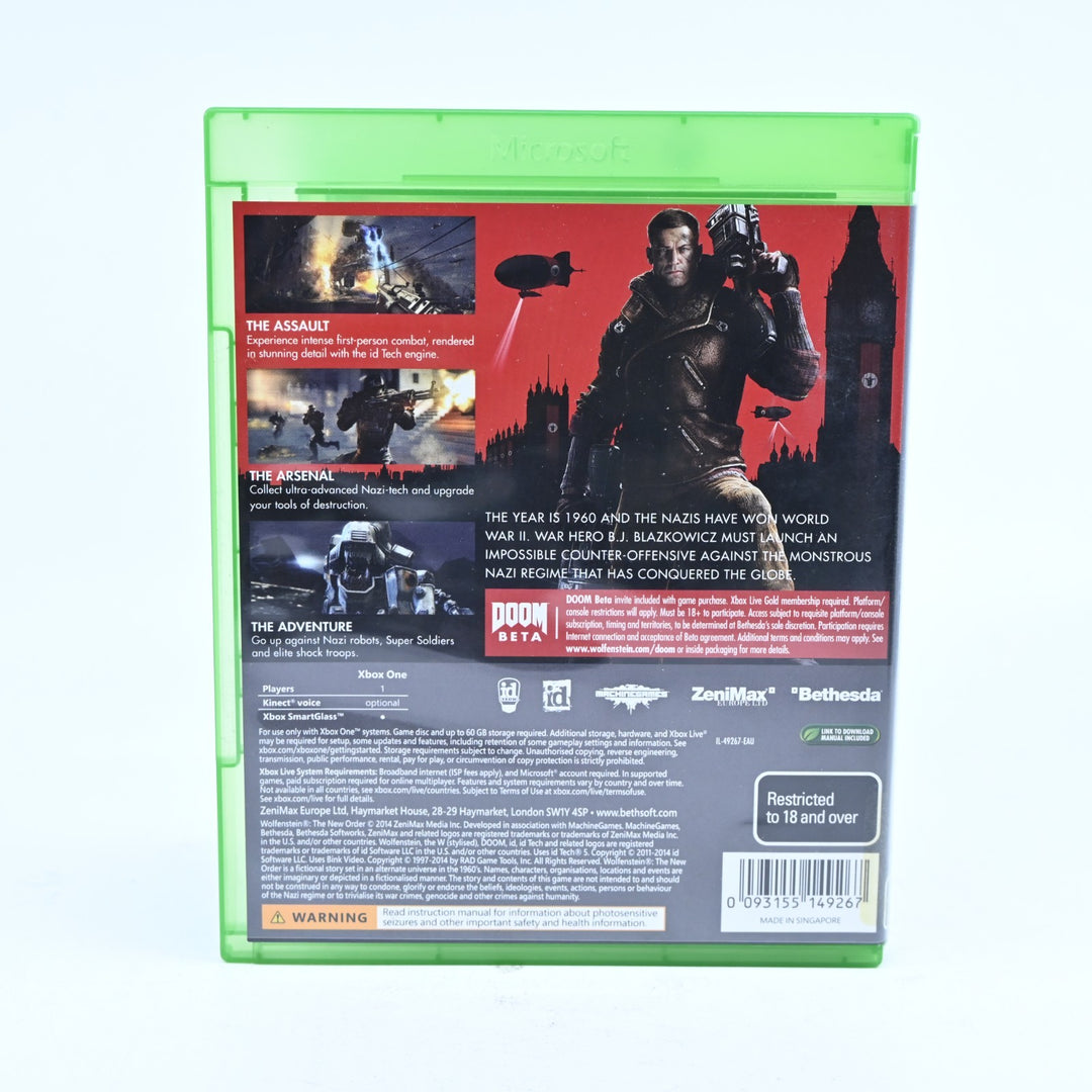 Wolfenstein: The New Order - Xbox One Game - PAL - FREE POST!