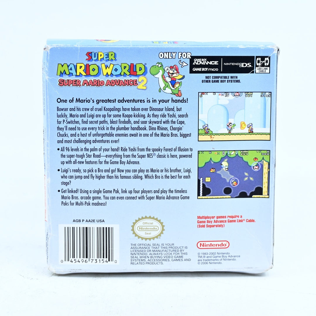 Super Mario World: Super Mario Advance 2 - Nintendo GBA Boxed Game - FREE POST!