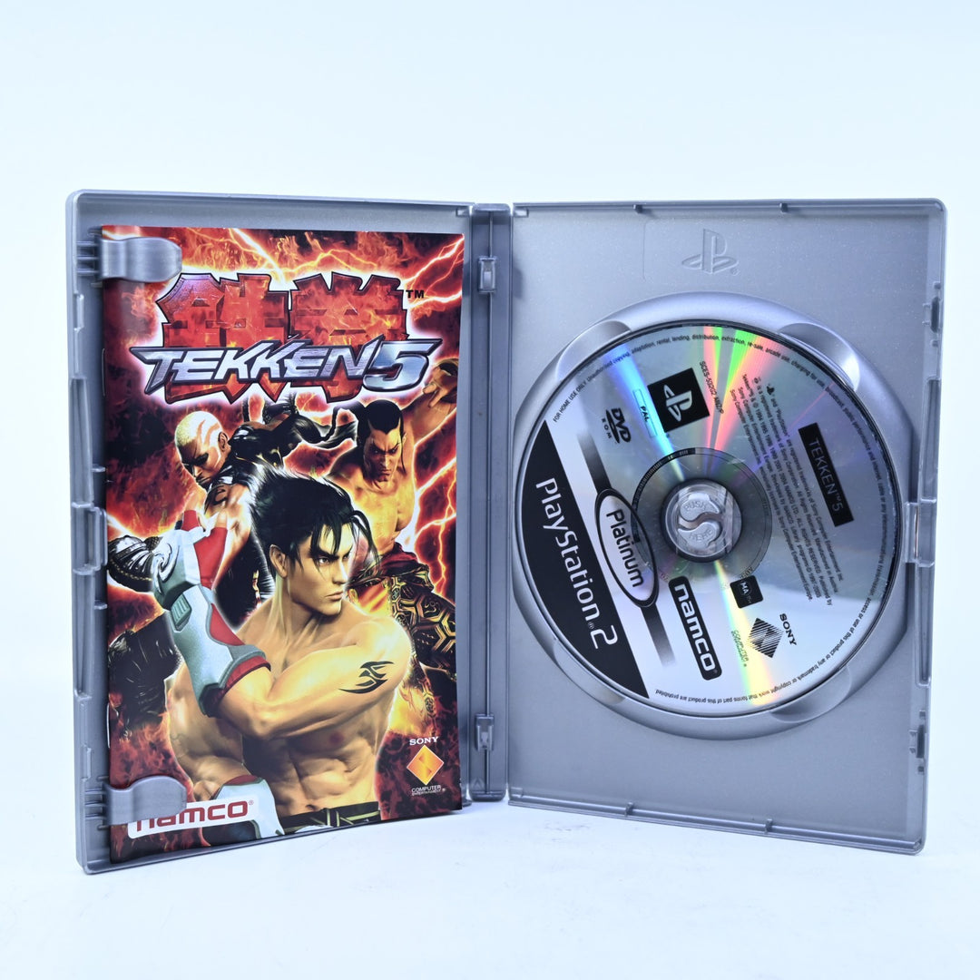 Tekken 5 - Sony Playstation 2 / PS2 Game + Manual - PAL - MINT DISC!