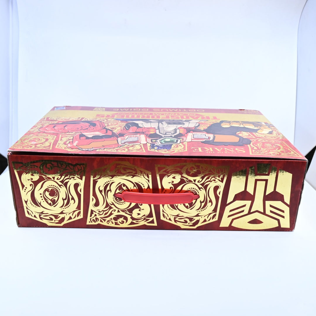SEALED! Optimus Prime - Year of the Snake - Platinum Edition - Transformers Toy
